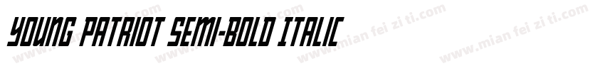 Young Patriot Semi-Bold Italic字体转换